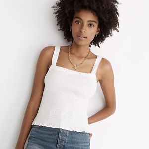 NEW Madewell Lucie Smocked Tank Top